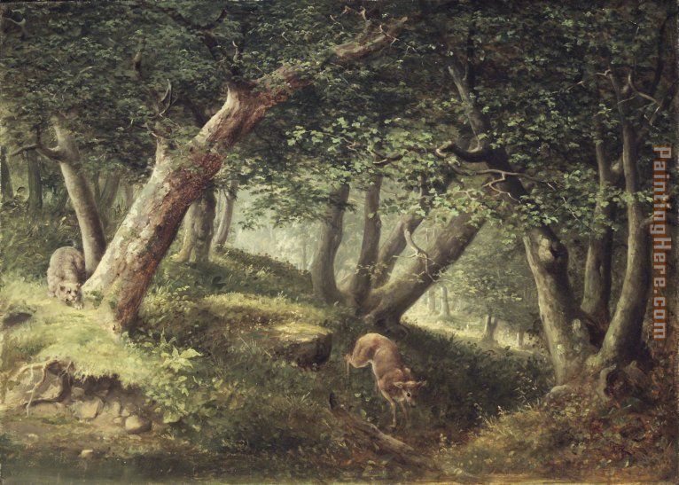 William Holbrook Beard In the Forest